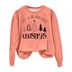 thumbnail image 1 of Gibobby Sudaderas Navideñas para Mujeres Sudadera con cuello redondo y estampado de Navidad para mujer, camisas informales de manga larga para entrenamiento(Naranja,G), 1 of 3