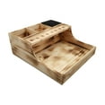 thumbnail image 1 of Soporte para herramientas de peluquero de madera, cortadora de cabello, tijeras, caja de herramientas para peluquero, estante de almacenamiento para Colco Estante de tijeras de salón, 1 of 7