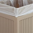 thumbnail image 7 of Pemberly Row Plastic Trash Cans with Recessed Panel Receptacles - Tan, 7 of 7