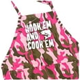 thumbnail image 2 of ApronMen, Funny Aprons For Men - Hook 'em and Cook 'em Fishing Apron - 100% Cotton with Pockets - Pink Camo, 2 of 6