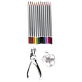 thumbnail image 2 of LAFGUR 33 Pieces Shrink Plastic Sheet Kit DIY Shrinky Art Paper Set Handmade Keychain, 2 of 8