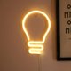 thumbnail image 3 of BR-Life LED Luz de neón Forma de bombilla Letrero de luz de neón USB / Luz de noche de neón con pilas Colorido LED Lámpara de pared de neón Decoración para el hogar Bar Boda Fiesta de Navidad esquí esquí Gafas de esquí, 3 of 5