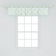 thumbnail image 2 of Ambesonne Autumn Window Valance, Yellow Oak Leaves Art, 54" X 12", Mint Green and Beige, 2 of 3
