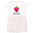 thumbnail image 3 of Inktastic Cute Strawberry Strawbaby Girls Toddler Dress, 3 of 5