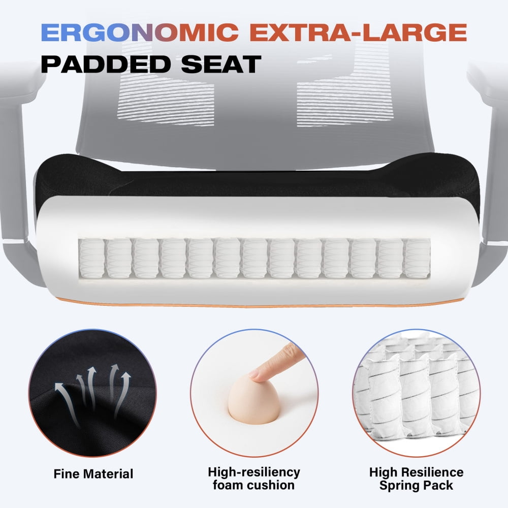 600lbs Big & Tall Ergonomic Mesh Office Chair with Lumbar Support