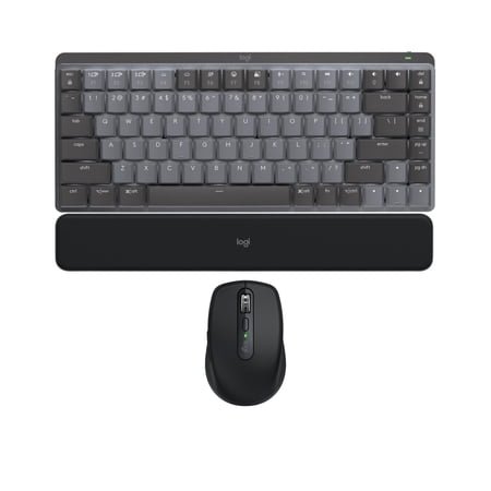 Logitech MX Mechanical Mini Tactile Keyboard - Graphite w/Mouse & Palm Rest