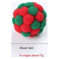 thumbnail image 2 of 3 uds juguete de gato colorido de peluche divertido interactivo Bell Bouncy Ball (Navidad), 2 of 4