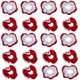thumbnail image 5 of 20pcs Navidad Hair Scrunchies Cuerdas de pelo elásticas Soportes de cola de caballo de franela, 5 of 5