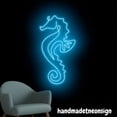 thumbnail image 5 of Handmadetneonsign Seahorse Neon Sign, Seahorse Wall Art Decor, Beach Neon Light, Home Wall Decor 60045, 5 of 5