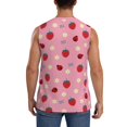 thumbnail image 4 of Disketp Strawberry And Ladybugs Sleeveless Tshirts For Men, Muscle Shirts For Men Dry Fit Tank Top-Large, 4 of 8