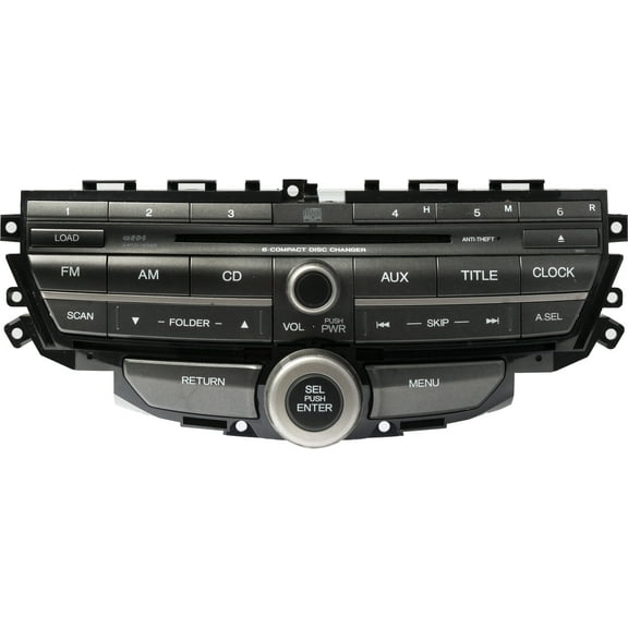 Restored 2010-12 Honda Accord AM FM Radio 6 Disc CD MP3 Player 39100TA0A320M1 Option 3BB0 (Refurbished)