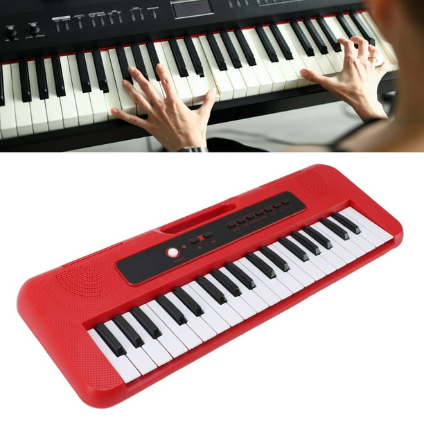 Piano Con Teclado Para Niños, 10 Canciones De Demostración, Teclado Musical Para Niños, Conector Para Micrófono, 37 Teclas, 4 Ritmos Para Niños Pequeños