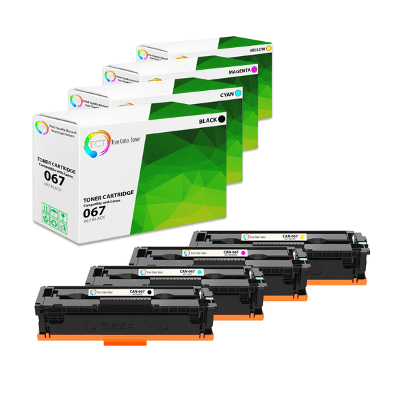 TCT 067 Toner Cartridge 4 Pack - Compatible With Canon 067 5102C001 5101C001 5100C001 5099C001