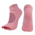 thumbnail image 3 of Calcetines de Yoga para Mujer Calcetines Agarre Antideslizante Ejercicio de Entrenamiento Baile de Barra - naranja, única Sunnimix Calcetines Gym Sport Yoga, 3 of 8