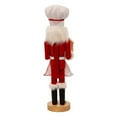 thumbnail image 3 of Kurt Adler 15-Inch Wooden African American Chef Nutcracker, 3 of 4