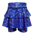 thumbnail image 4 of Godom Girls Sparkly Sequin Skirt 3T-14T Elastic Waist Shiny Mini Skater Cheerleader Dance Outfit,Blue, 4 of 6