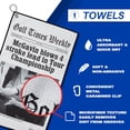 thumbnail image 4 of U Suck at Golf Funny Golf Towel for Men - Super Absorbent Microfiber, Quick-Dry, Waffle Texture & Unique Design Prints to Stand Out on Golf Course | Tour Champion, 4 of 4