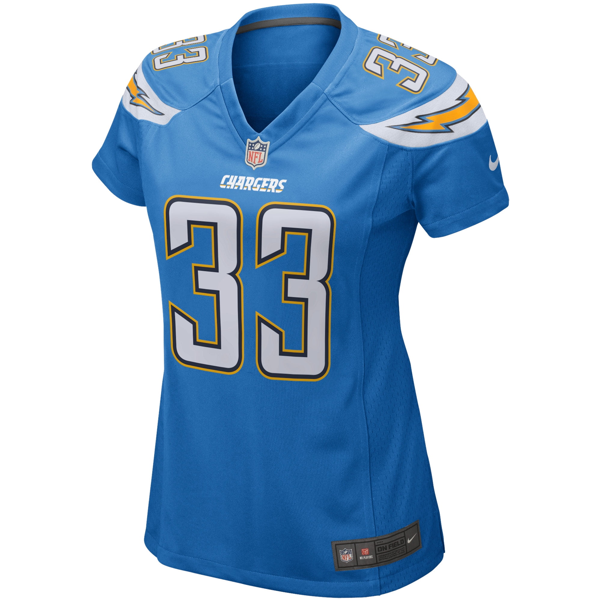 chargers on field jersey