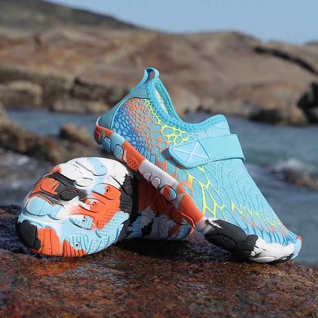 Chaussures d'Eau pour Enfants, Chaussures de Natation à Semelles Souples, Chaussures d'Eau