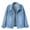 Womens Jackets & Coats Light Blue, variant on Womens Plus Size Denim Jackets S-4X Trendy Button Up Collared Long Sleeve Jean Coats with Pockets Ladies Casual Solid Outerwear Jacket Clearance