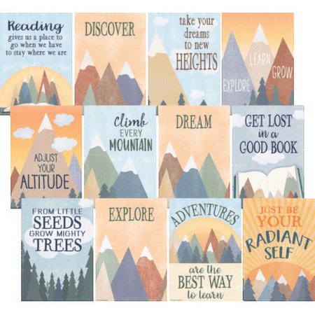 Teacher Created Resources Moving Mountains Small Poster Pack 11 x 15¾ (TCR 9172)