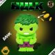thumbnail image 4 of Banco de PVC Marvel Hulk Multicolor 20 cm, 4 of 4