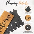thumbnail image 2 of Autumn Alley Rubber & Coconut Coir Welcome Mat with Fence Design with Replacable Insert 30" x 18", 2 of 10