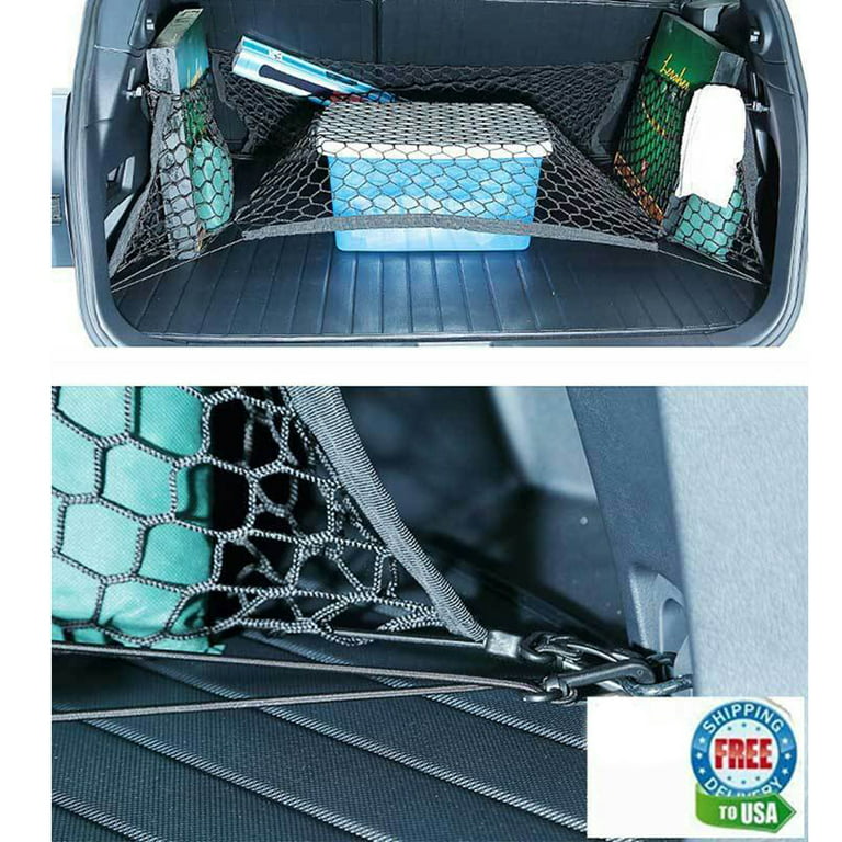 Car Storage Net Car Nets Bag for Luggage Net Motorhome Wall Bag Storage Net  with Hooks and Screws Boot Net Universal Car Organiser Net Car Seat Boot
