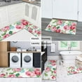thumbnail image 5 of Pioneer Flower Floral Print Pattern Kitchen Rugs Sets Of 2,Anti Fatigue Kitchen Mat Rugs Non Slip Washable,Decorative Kitchen Floor Mats for Kitchen,Sink,Laundry,17"x30"+17"x47", 5 of 7