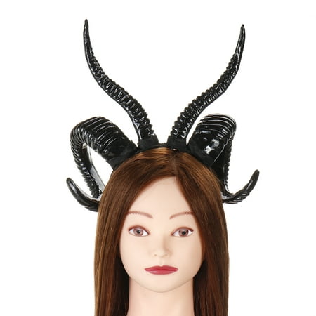 Mori Girl Antelope Sheep Horn Hoop Simulation Gothic Female Headdress Hairband Horned Costume Accessory