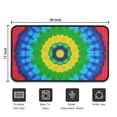 thumbnail image 5 of Colorful Tie Dye Circle Pattern Door Rugs,Washable Non Slip Door Mats Indoor,Decorative Door Mats,Entry Mat Indoor for Entrance,Bedroom,Kitchen,Bathroom,30"x17", 5 of 6