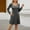 Dark Gray, variant on Cyber**Monday ChaoHeng Fall Dresses for Women 2025 Women's Square Neck Pocket Detail Knit Sweater Long Sleeve Dress