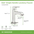 thumbnail image 5 of Symmons SLS5612STNPP Oak 1.0 GPM Single Hole Bathroom Faucet - Nickel, 5 of 5