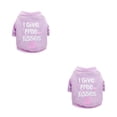 thumbnail image 1 of Greeniant Ropa Camisa Primavera Beso Carta Patrón Disfraces Collar Ropa Accesorios para perros pequeños Chihuahua Púrpura XS Púrpura XS 2piezas Greeniant CBP265336, 1 of 5