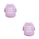 thumbnail image 1 of Greeniant Ropa Camisa Primavera Beso Carta Patrón Disfraces Collar Ropa Accesorios para perros pequeños Chihuahua Púrpura XS Púrpura XS 2piezas Greeniant CBP265336, 1 of 5
