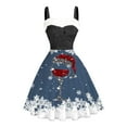 thumbnail image 4 of Krdevn Décoration de Noël, Robe Formelle Élégante avec Col et Imprimé Verre à Vin, 4 of 4