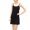 Black, variant on Effortless Layering Dress for Everyday Comfort and Sleep – Adjustable Spaghetti Straps Loose Mid Length Versatile Wardrobe