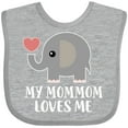 thumbnail image 3 of Inktastic Mommom Loves Me Grandchild Boys or Girls Baby Bib, 3 of 4