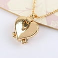 thumbnail image 2 of QQTDFG 925 Silver Plated Heart 4 Picture Locket Photo Flower Petal Pendant Necklace-#1, 2 of 2