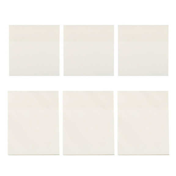Pocket Note Scratch Pads Scro Transparent Memo Notebook Student Office 6 Pcs