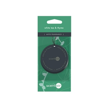 ScentAir Auto & Room Fragrance Puck with 30 Day Lasting Scent, White Tea & Thyme, 3 Count
