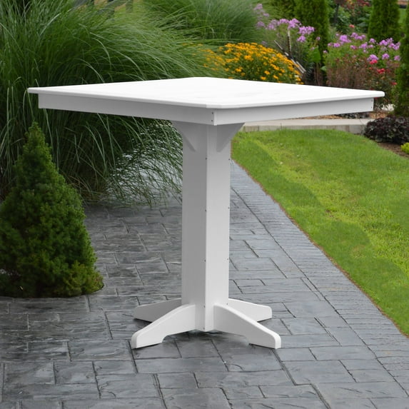A & L Furniture Poly 44 in. Square Bar Height Table