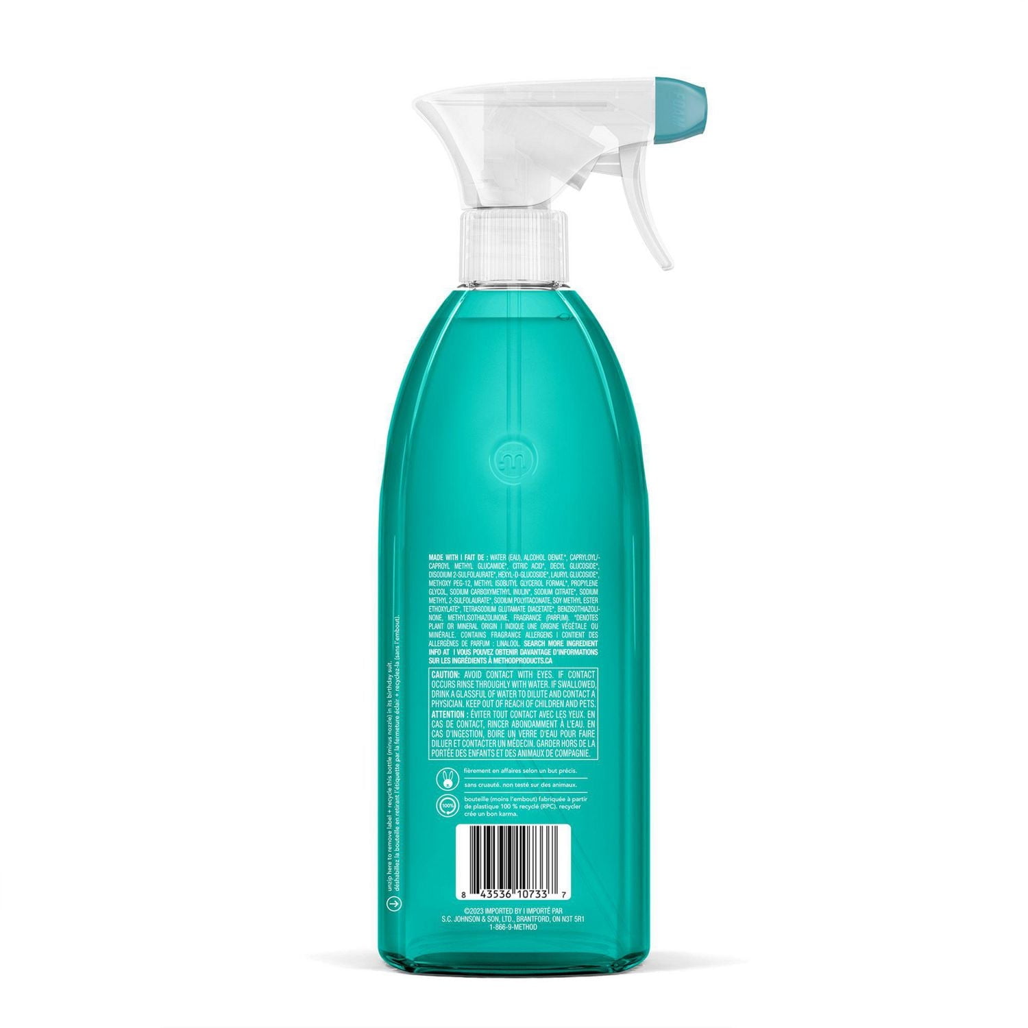 Method Foaming Tub and Tile Cleaner, Eucalyptus Mint, 828 ml Spray Bottles