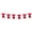 A-Red, variant on Double Layer Christmas Bow Wreath Ornament – Snowflake Printed Linen Ribbon Hanging Decor for Tree Mantel Front Door
