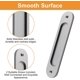 thumbnail image 4 of Paquete de 2 manijas ovaladas para puertas corredizas de aleación de aluminio mate con tornillos para puertas corredizas de granero, 4 of 5