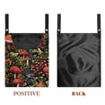 thumbnail image 7 of ZIATUBLE Mushroom Plants Clothesline Bag for Clothes Pins Washable Laundry Clothes Pin Holder Portable Wardrobe Clothes Storage Organizer Closet with Hanging Rack Outside Wardrobe, 7 of 7