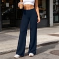 thumbnail image 2 of Annhoo Yoga Pants Women Stretchy High Waist Comfy Solid Color Loose Pants Comfy Soft Casual Workout Gym Trousers, 2 of 8
