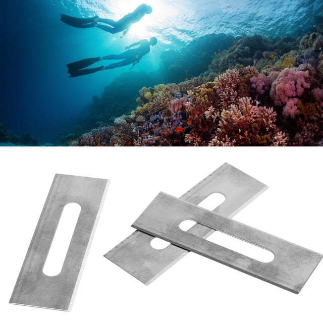 Dive Line Cutter Blades, Stainless Steel Diving Cutting Special Blade Durable Incisive With Storage Box For Diving