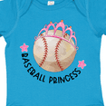 thumbnail image 4 of Inktastic Baseball Princess Tiara Girls Baby Bodysuit, 4 of 5