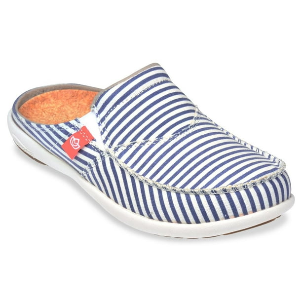 Spenco - Spenco Siesta Montauk Casual Slip-on Shoe - Women's - Navy Stripe - Walmart.com